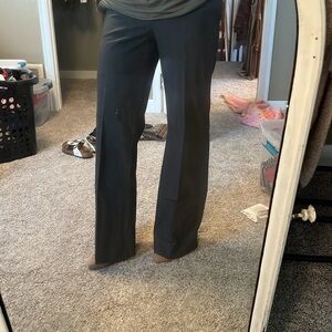 Ann Taylor Trouser Wide-Leg Herringbone Pants